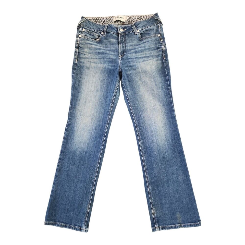 Ariat REAL Denim Jeans Womens Size 33 S Abby Straight Makenzie Wash Western Wear